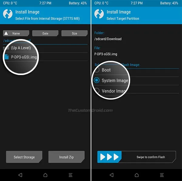 How to Install Android 9.0 P GSI using TWRP-2