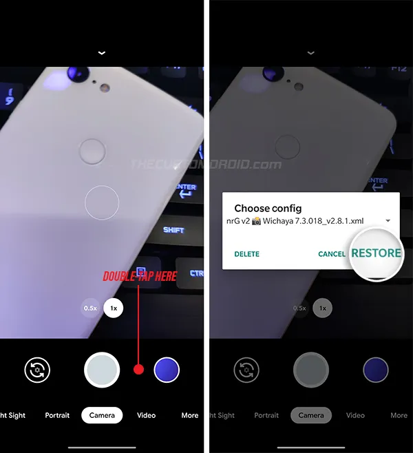 Import config XML file in Google Camera on OnePlus 8/8 Pro