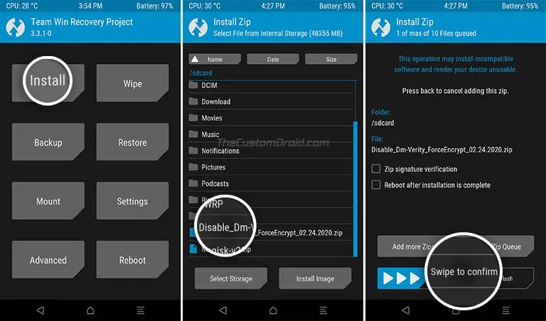 Install Encryption Disabler on Samsung Galaxy S9/S9 Plus
