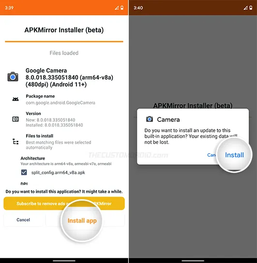 Install Google Camera 8.0 APK on older Pixel phones