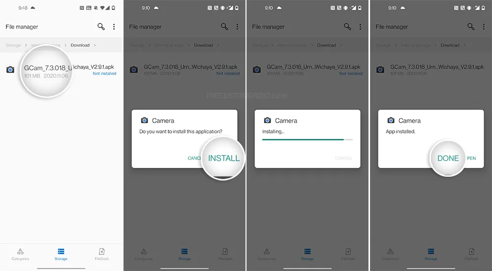 Install Google Camera Port APK on OnePlus 8T