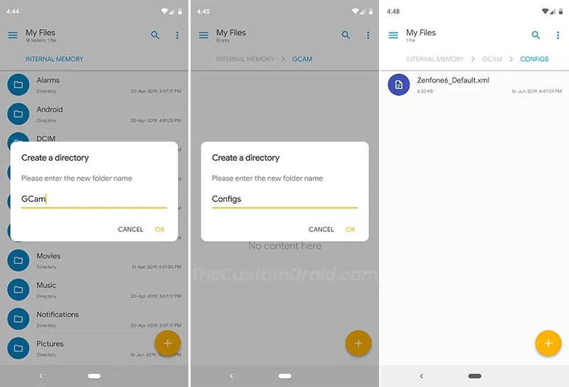 Install Google Camera Port on Asus Zenfone 6 (2019) - Copy XML Config File