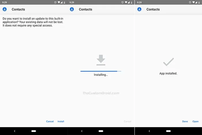Install Google Contacts 3.1 APK