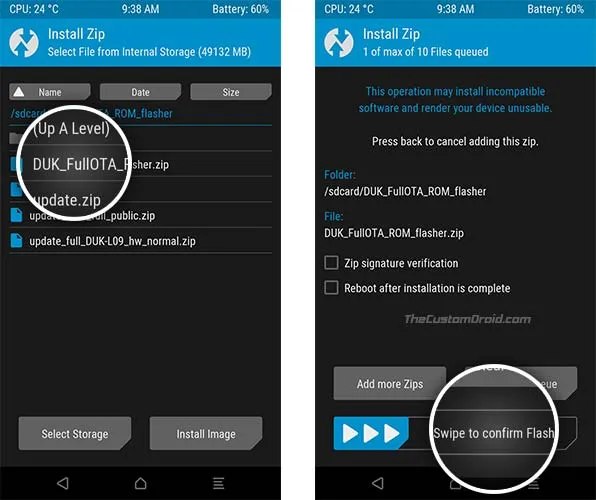 Install Honor 8 Pro Android Oreo Update - DUK_FullOTA_ROM_Flasher