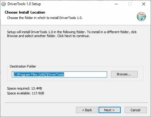 Select Installation Location for Huawei USB Drivers