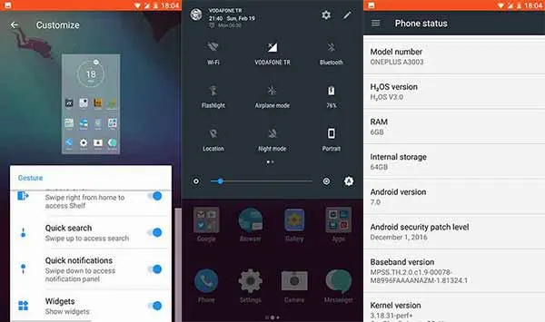 HydrogenOS 3.0 on OnePlus 3 Screenshot