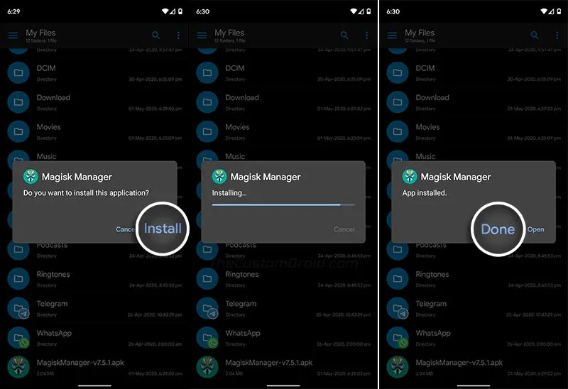 Install Magisk Manager APK on ROG Phone 2