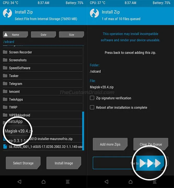 Install Magisk ZIP via TWRP to Root ROG Phone 2