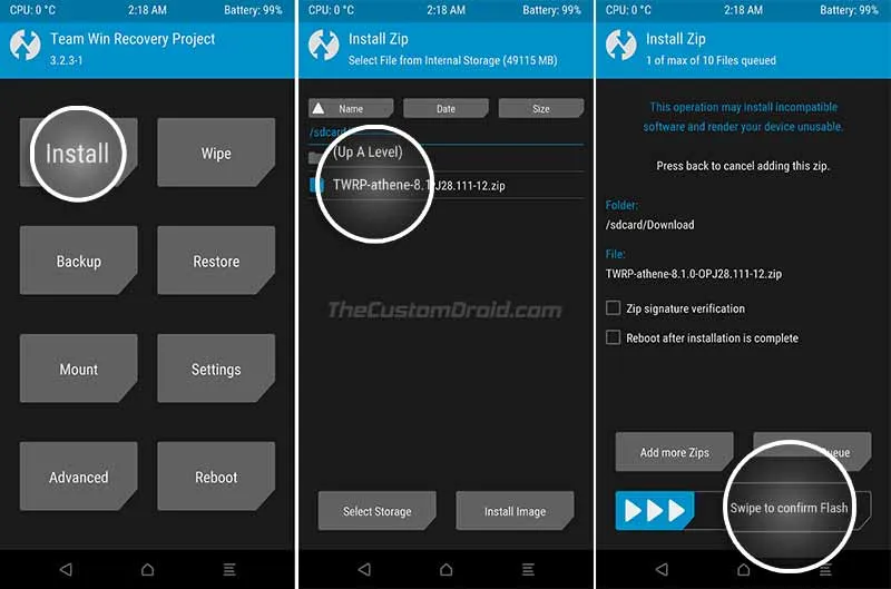 Install Moto G4/G4 Plus Android Oreo Update using TWRP