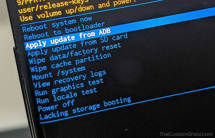 Install Nokia 7 Plus Android 10 OTA Update using ADB Sideload in Stock Recovery