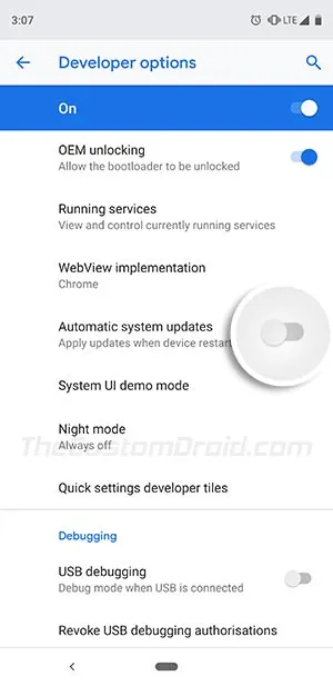 Install OTA Updates on Rooted Android Devices - Disable Automatic System Updates