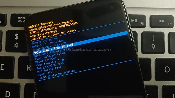 Install One UI 2.0 Beta on Samsung Galaxy S10/S10+/S10e - Apply update from SD card in Stock Recovery