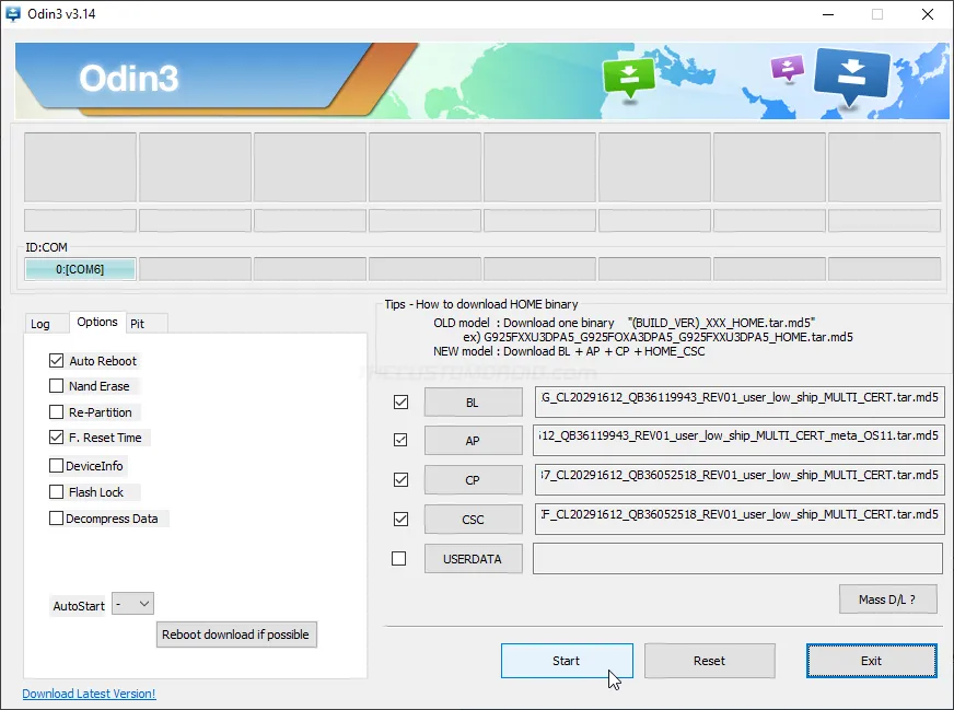 Flash One UI 3.0 Android 11 Firmware on Galaxy S20 using Odin