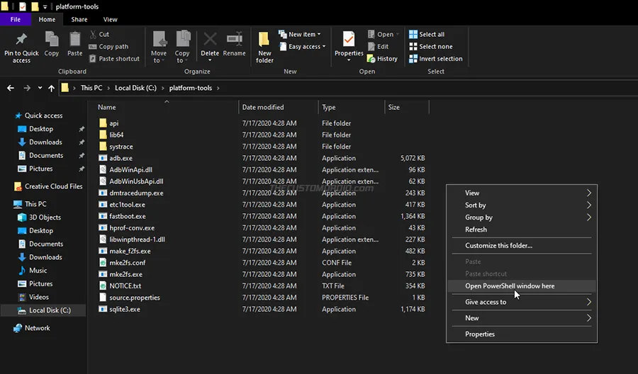 Launch PowerShell on Windows PC