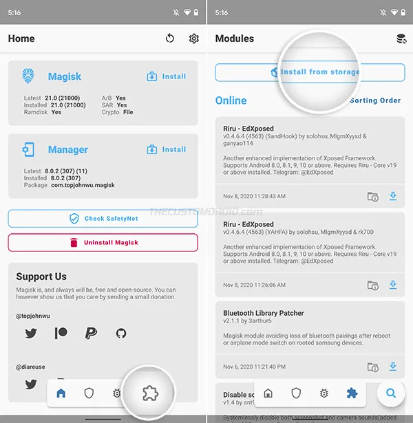 Install OnePlus Sans Magisk Module using Magisk Manager