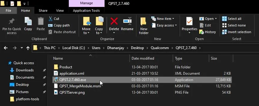 Install QPST Tool on Windows PC - 01