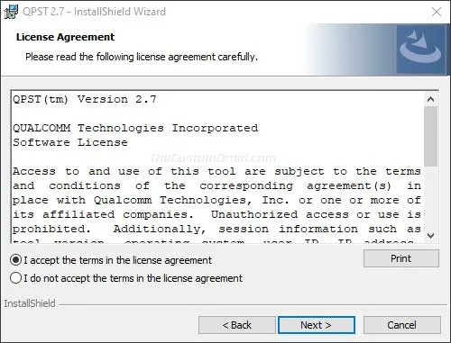 Install QPST Tool on Windows PC - 03
