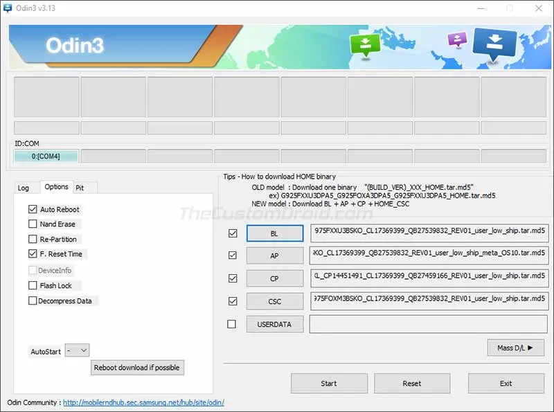 Install Samsung Galaxy S10/S10+/S10e Android 10 (One UI 2.0) Update using Odin