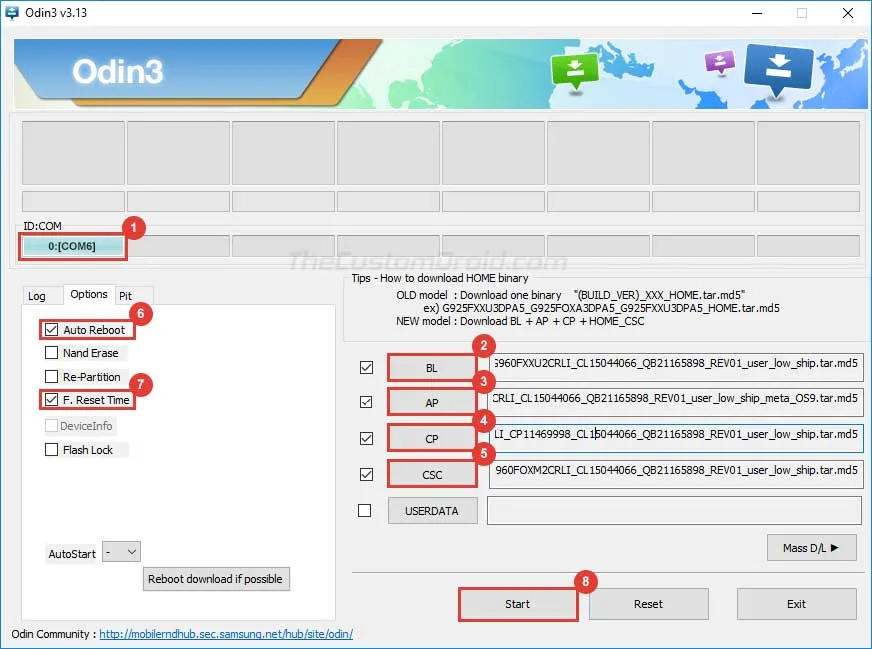 Install Samsung Galaxy S9/S9+ Android Pie Update using Odin