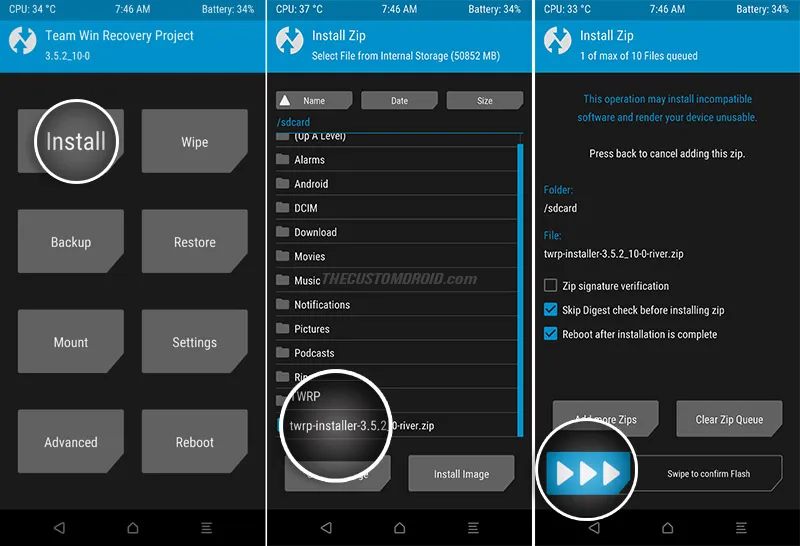 Permanently Install TWRP on Moto G7/G7 Plus