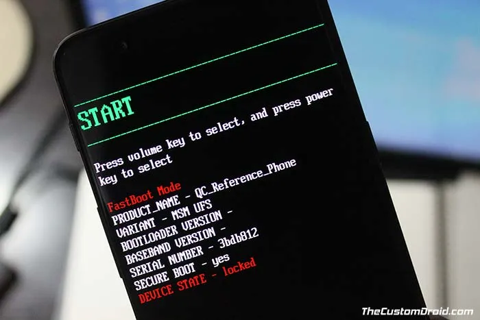 Install TWRP Recovery on OnePlus 6 - Bootloader Mode