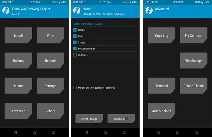 Install TWRP Recovery on Redmi Note 5 Pro - Screenshots