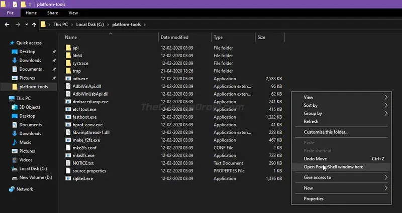 Install TWRP and Root ROG Phone 2 - Launch PowerShell in Windows