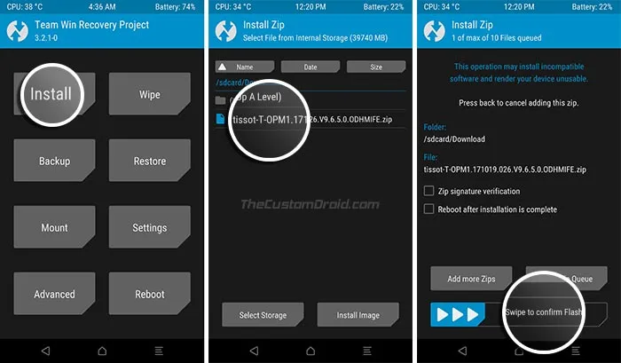 Install Xiaomi Mi A1 August 2018 security update using TWRP