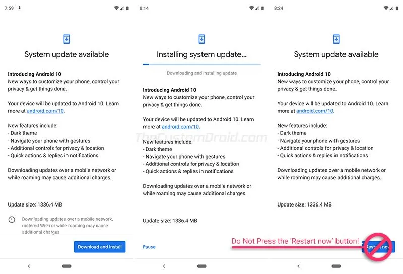 Install the OTA update on your Rooted Android device