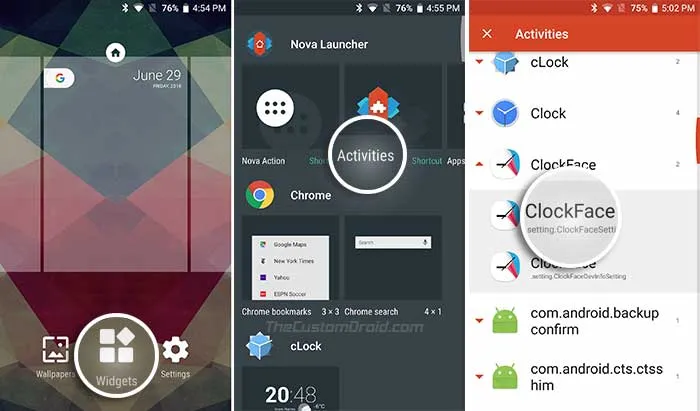 Launch Samsung Good Lock 2018 Add-ons using Nova Launcher