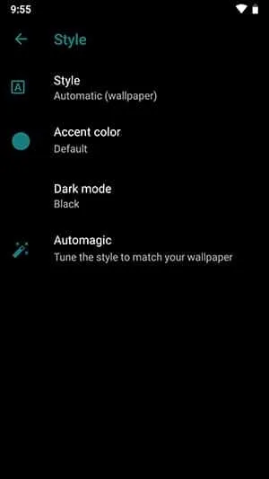 Style Settings in LineageOS 16