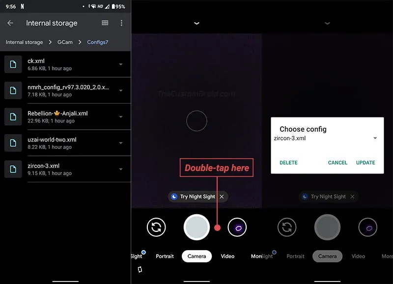 Load Config XML File in Redmi Note 8 Pro GCam Port