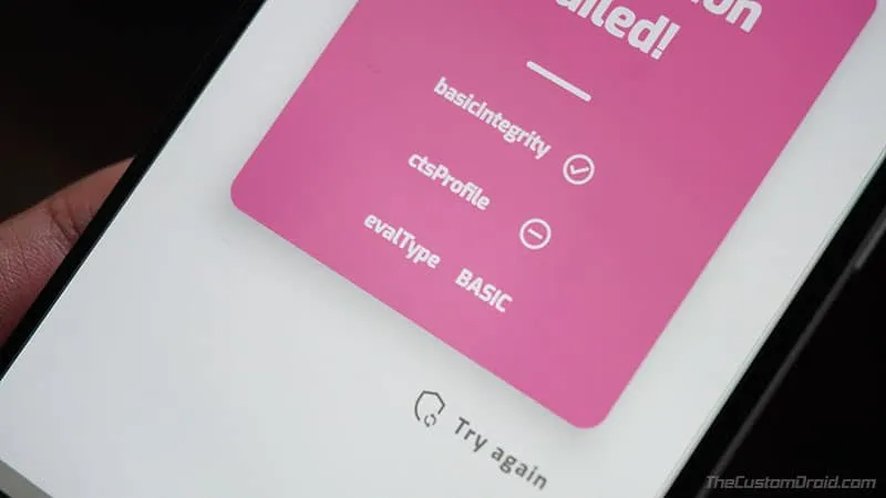'evalType' field in Magisk Manager for checking SafetyNet's hardware attestation