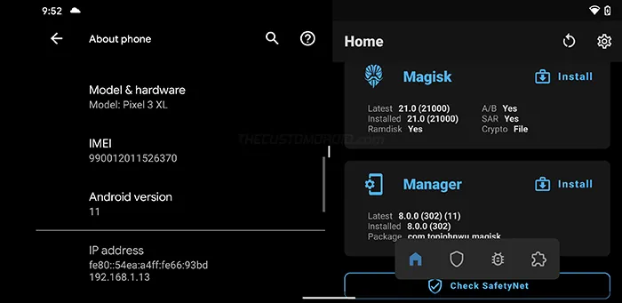 Magisk v21.0 fully supports Android 11