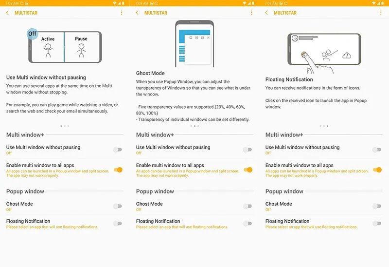 MultiStar on Samsung Good Lock 2018