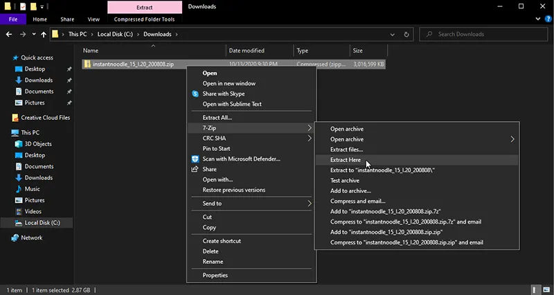 Extract decrypted OxygenOS firmware package on the computer