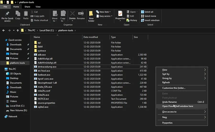 Launch PowerShell in Windows