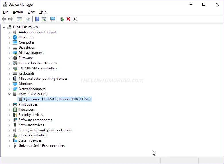 OnePlus 8/8 Pro recognized as Qualcomm HS-USB QDLoader 9008 in Device Manager