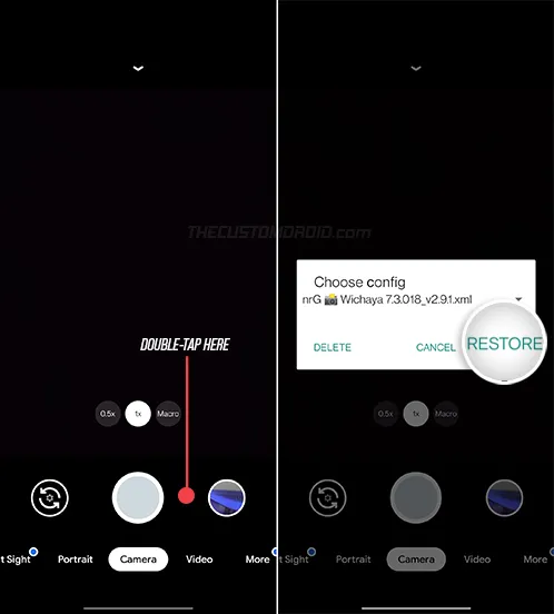 Import config XML file in Google Camera Port on OnePlus 8T