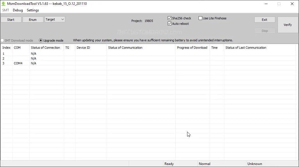 OnePlus 8T MSMDownload Tool