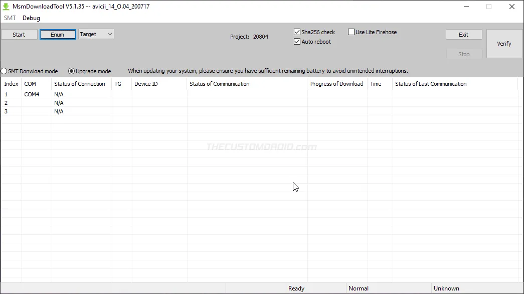 OnePlus Nord's MSMDownload Tool