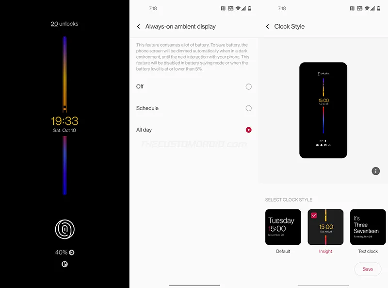 Always-On Display Feature in OxygenOS 11