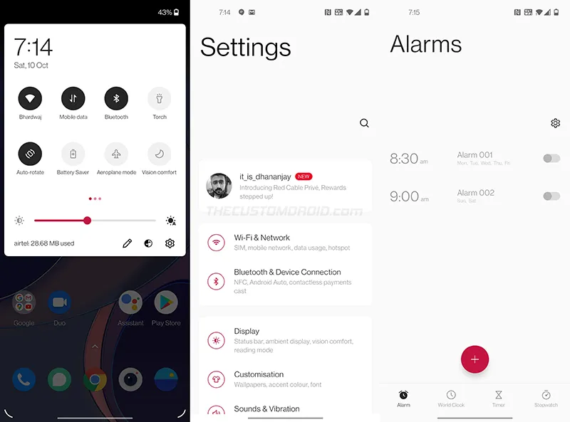 New UI Design in OxygenOS 11