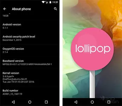 OxygenOS About Phone