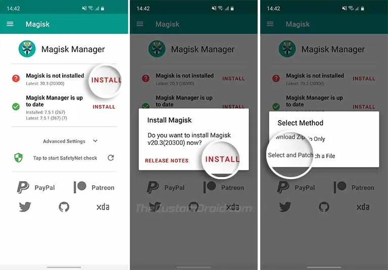 Galaxy S10 - Patch TWRP Recovery Image using Magisk