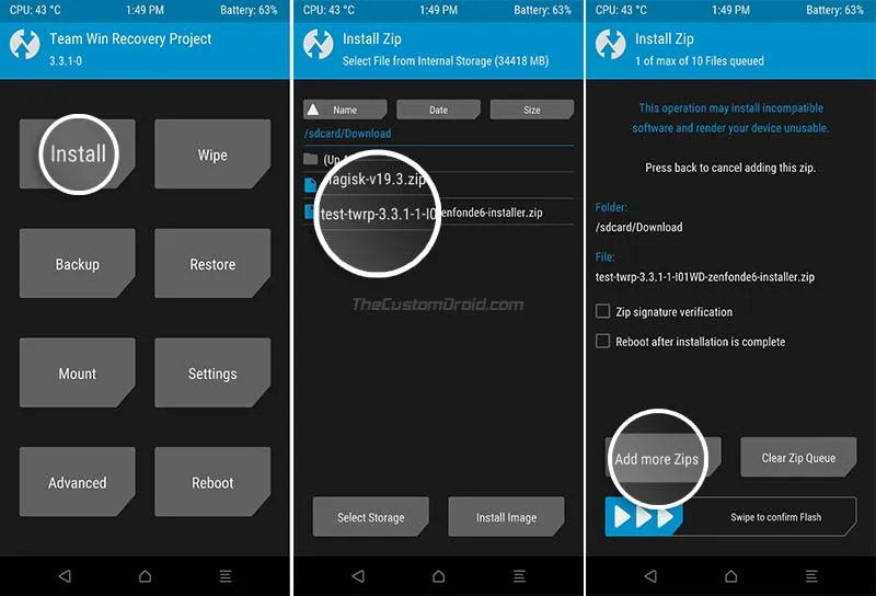 Permanently Install TWRP on Asus Zenfone 6 (ZS630KL)