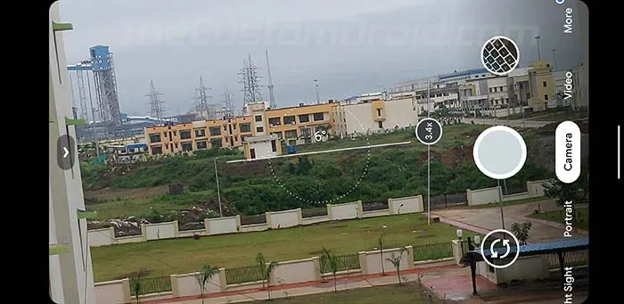 Pixel 4 Google Camera 7.1 App - Horizon Level Indicator in Viewfinder