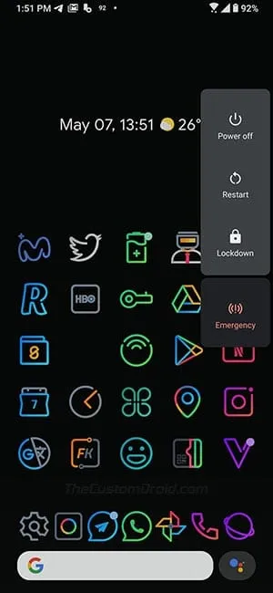 Power off ROG Phone 2