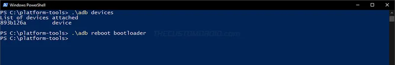 Boot Realme X2 Pro into Fastboot Mode using ADB command