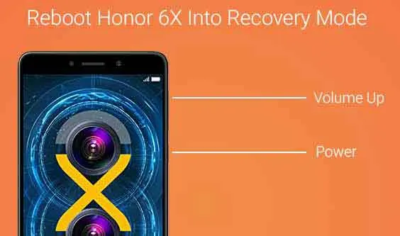 Reboot Honor 6X into Recovery Mode